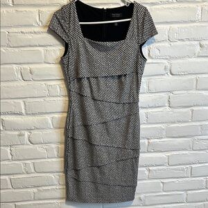 Elegant Black and White Dress